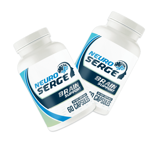 Neuro Serge Brain Health Supplement Bottle and Capsules
